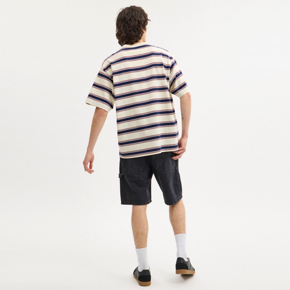 Coach Relaxed Striped T Shirt