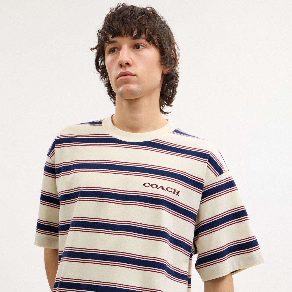 Coach Relaxed Striped T Shirt