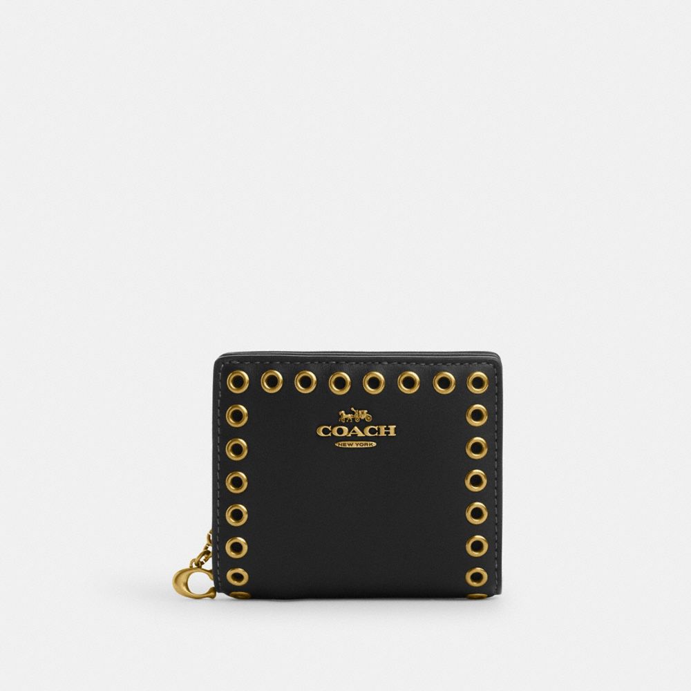 COACH®,Snap Wallet With Grommets,,Front View