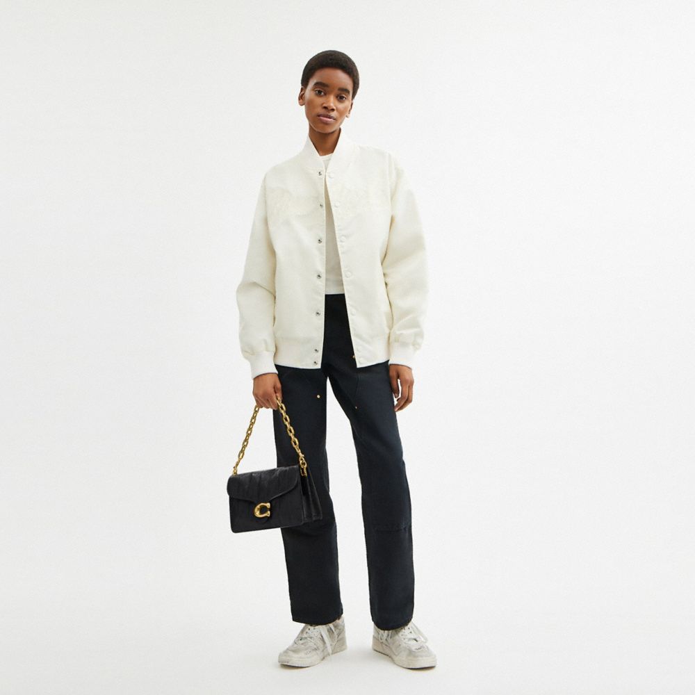 Coach Chain Tabby Shoulder Bag With Quilting In Multi