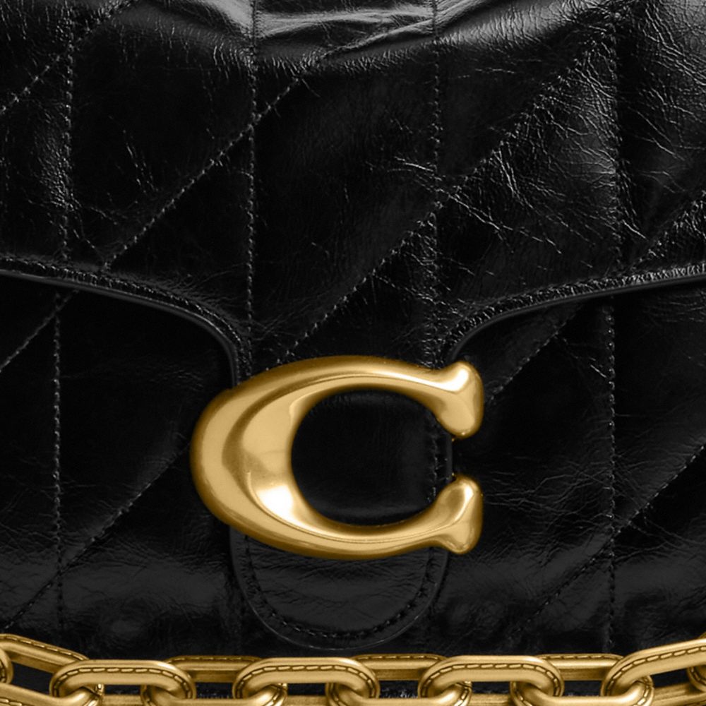 Coach Chain Tabby Shoulder Bag With Quilting In Multi