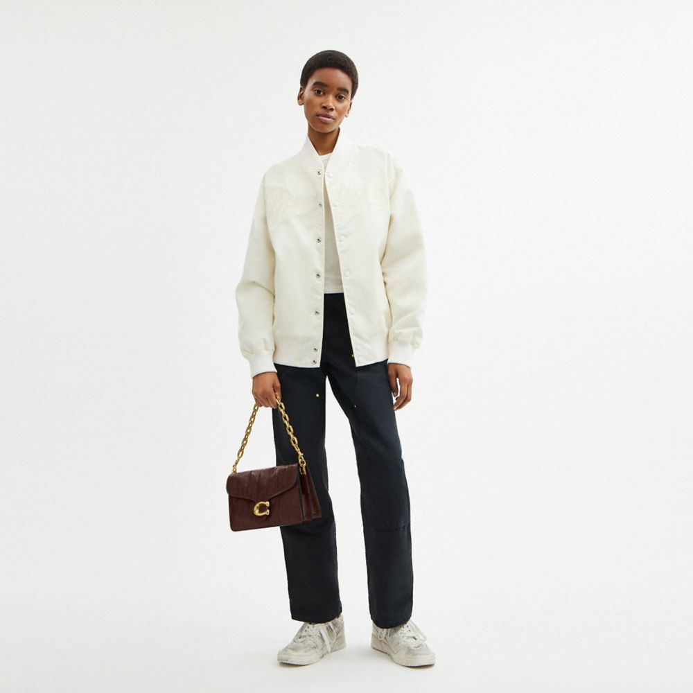 Coach Chain Tabby Shoulder Bag With Quilting In Multi