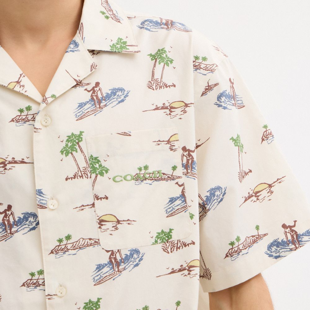COACH®,Surf Camp Shirt,,Detail View