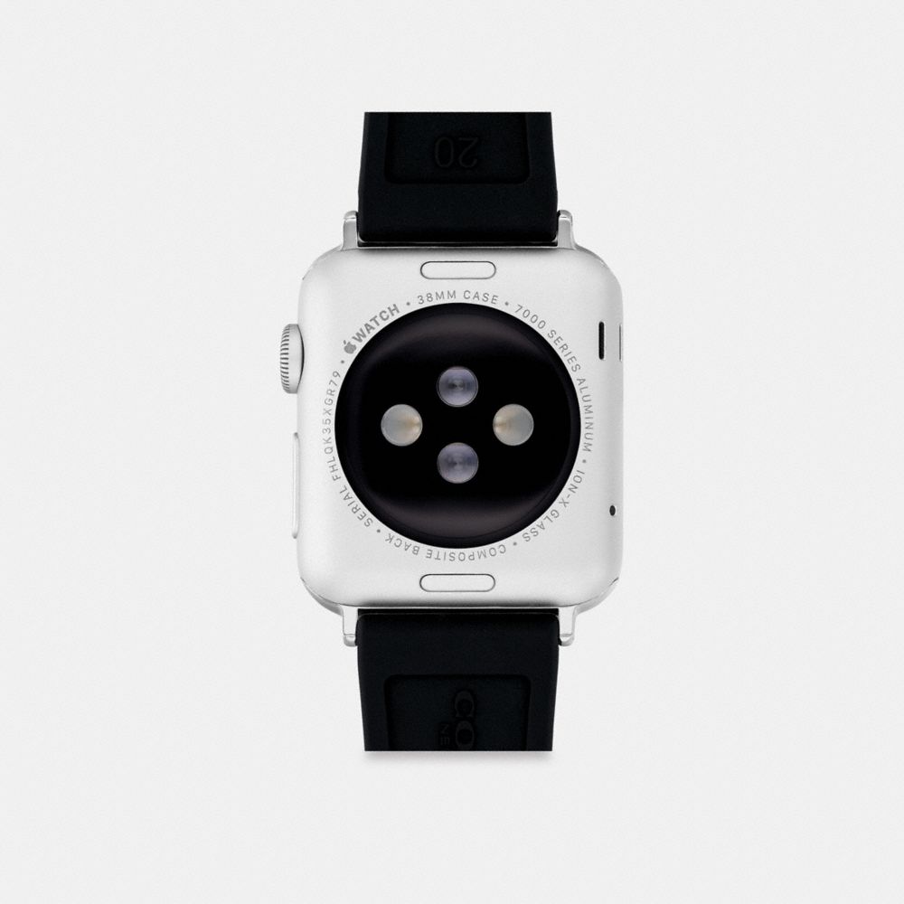 COACH®,BRACELET APPLE WATCH®, 38 MM, 40 MM ET 41 MM,Noir Floral,Back View