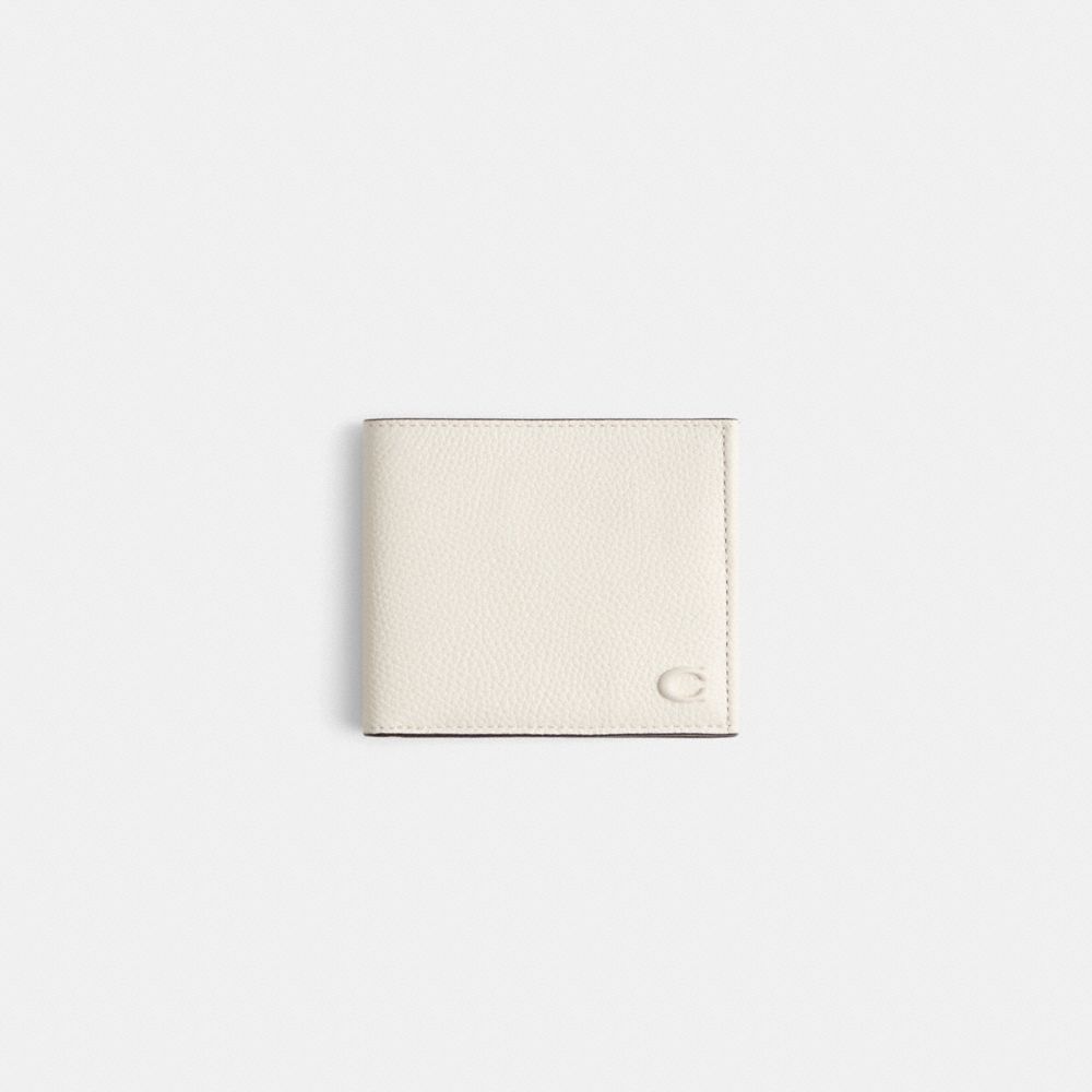 Coach Restored Double Billfold Wallet In White