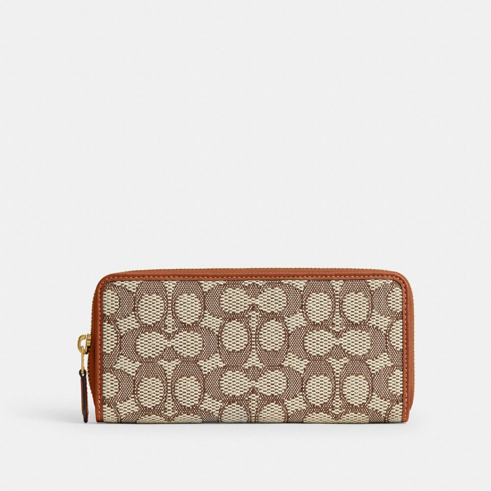 Coach accordion zip wallet sale sale