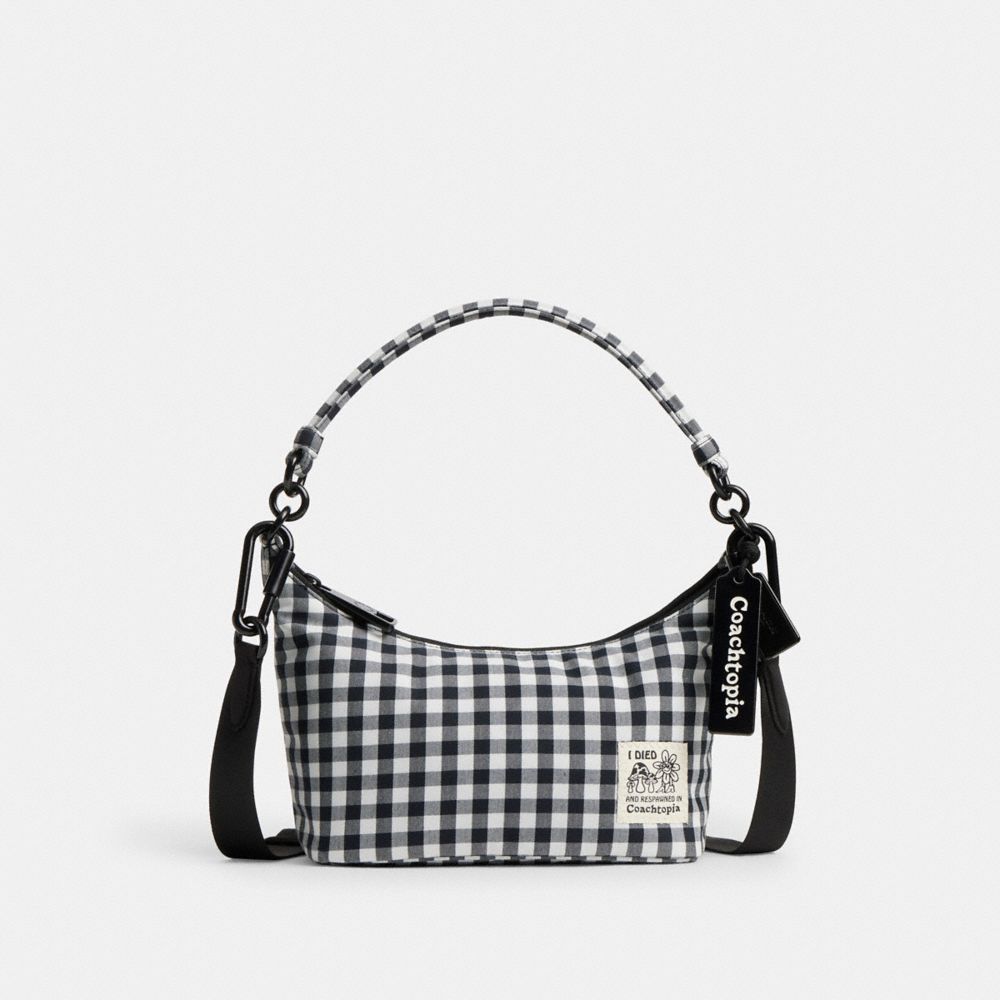 Coach Topia Loop Shoulder Bag With Gingham Pattern