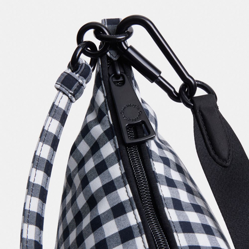 COACH®,Coachtopia Loop Shoulder Bag With Gingham Pattern,,Closer View
