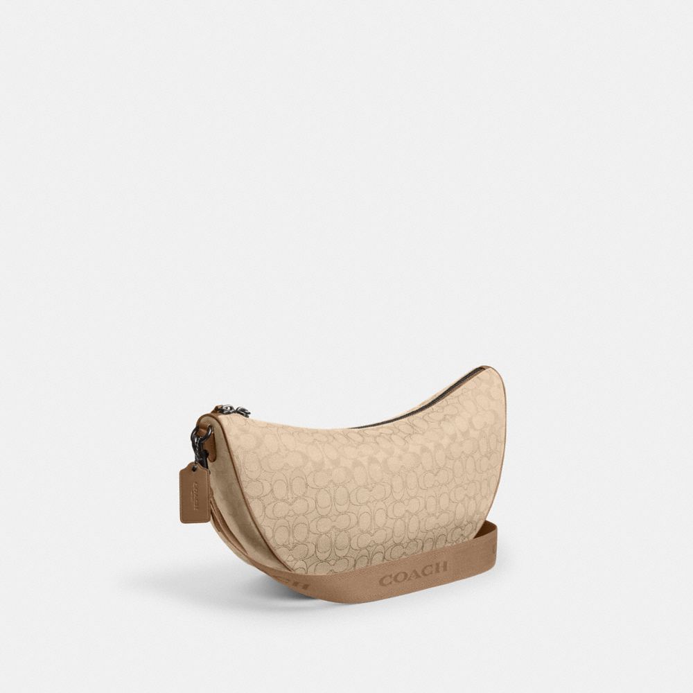 Coach Hall Soft Sling Bag 45 In Signature Jacquard