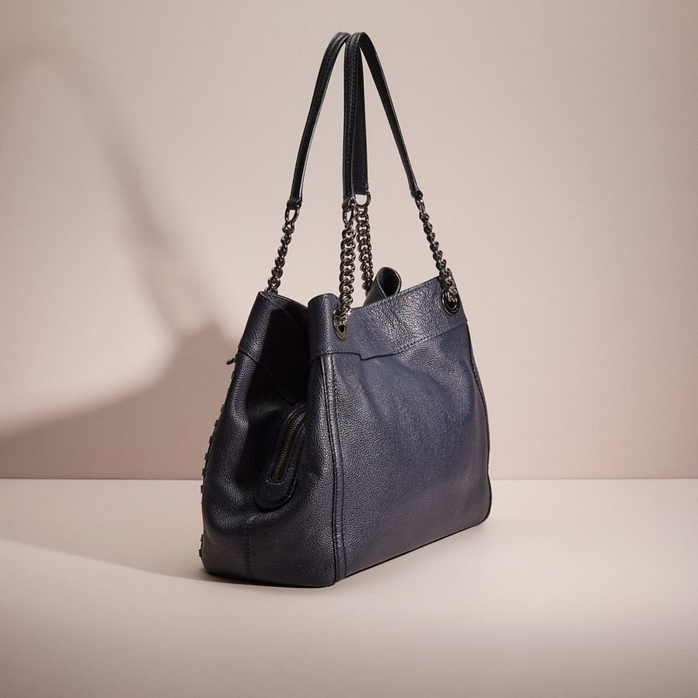 COACH®,Upcrafted Turnlock Edie Shoulder Bag,,Angle View