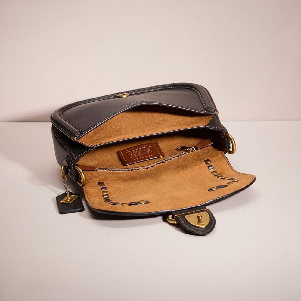 COACH®,Upcrafted Beat Saddle Bag,,Inside View,Top View