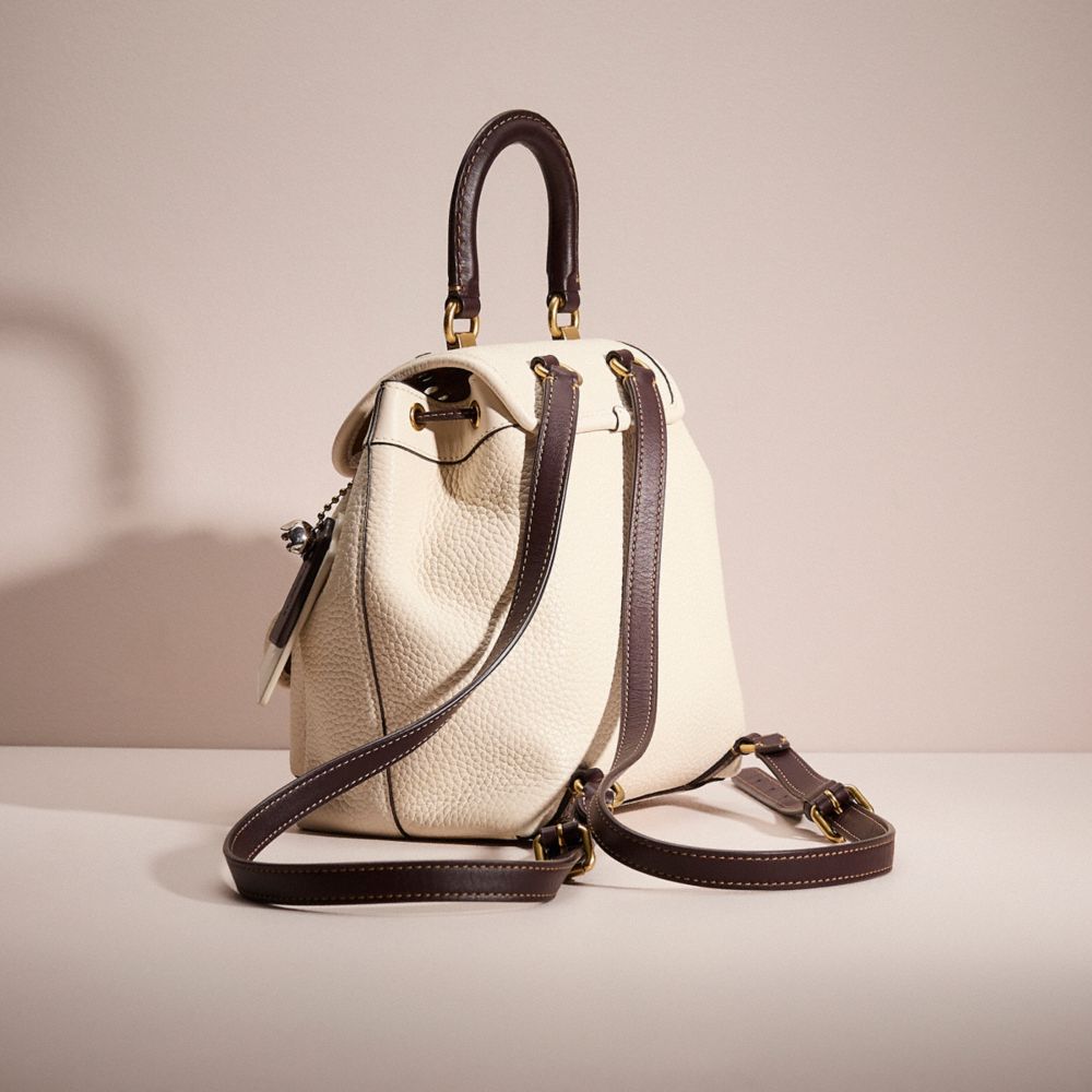 COACH®,Upcrafted Riya Backpack 21 In Colorblock,,Angle View