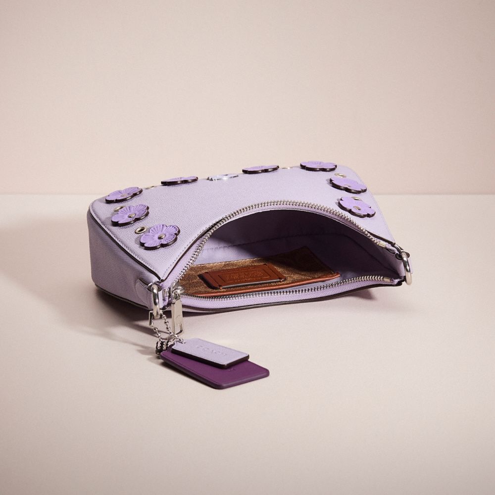 COACH®,Upcrafted Hobo Crossbody Bag With Signature Canvas,,Inside View,Top View