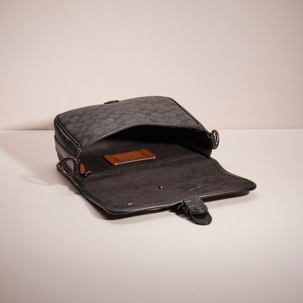 COACH®,Upcrafted Frankie Crossbody In Signature Canvas,,Inside View,Top View