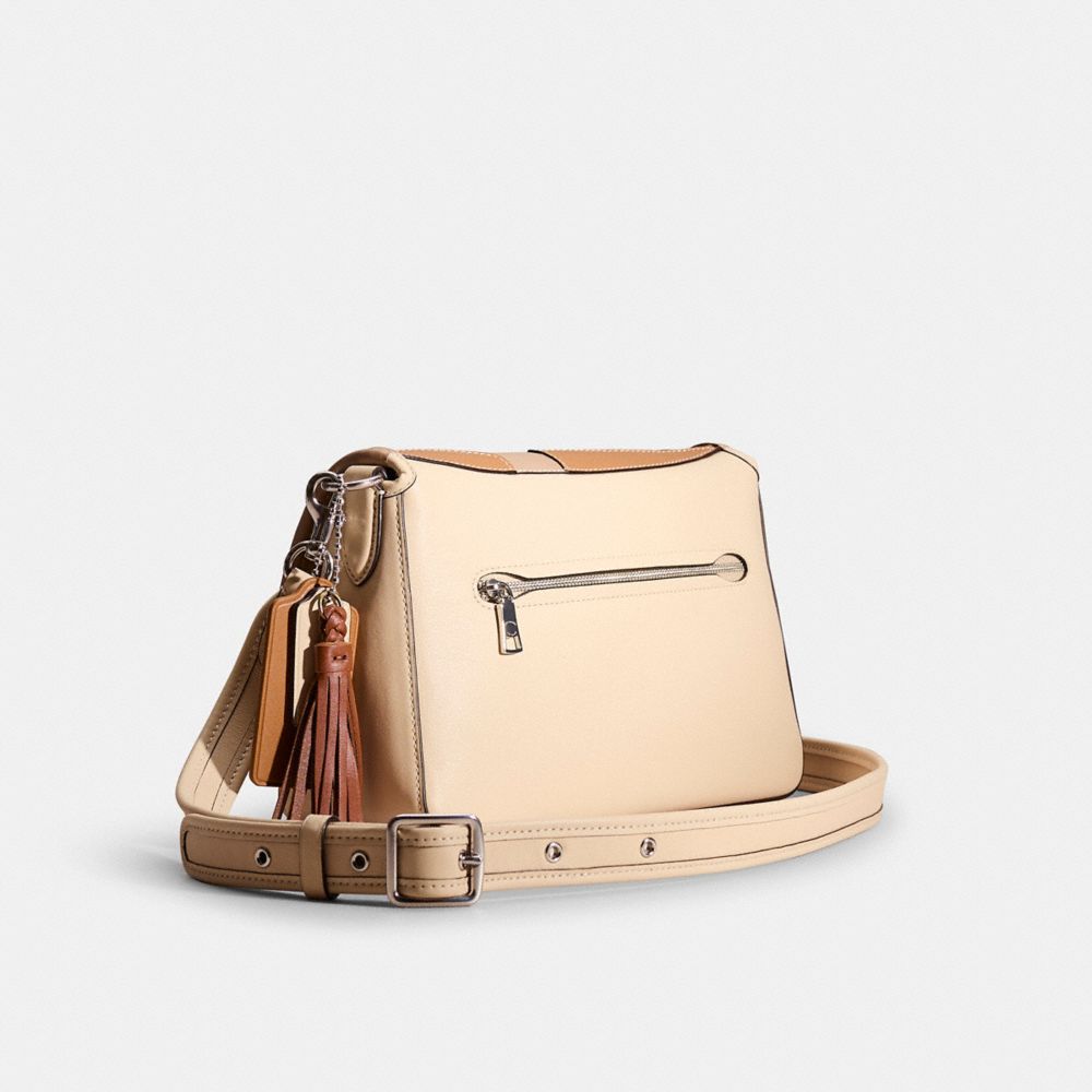 COACH®,Upcrafted Soft Tabby Shoulder Bag,Shoulder Bag,Logo,Metal,Tassel,Patchwork,Color Block,Set,Casual,Multi Color,Angle View
