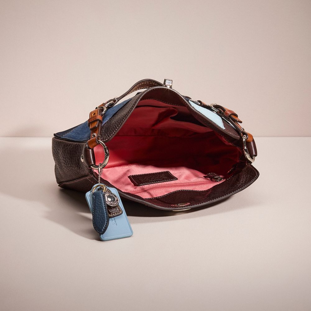 COACH®,Upcrafted Chelsea Turnlock Hobo,,Inside View,Top View