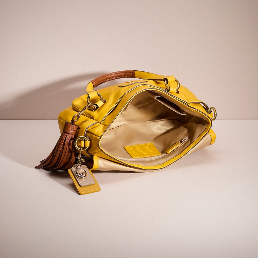 COACH®,Upcrafted Small Flap Satchel,,Inside View,Top View