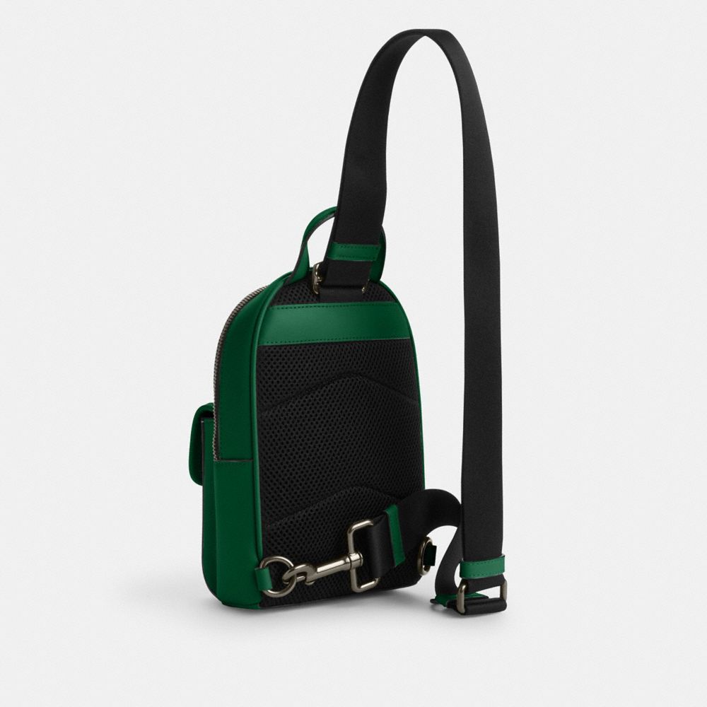 COACH®,スモール ターンロック スリング パック,斜め掛け&ボディバッグ,ｼｬﾑﾛｯｸ