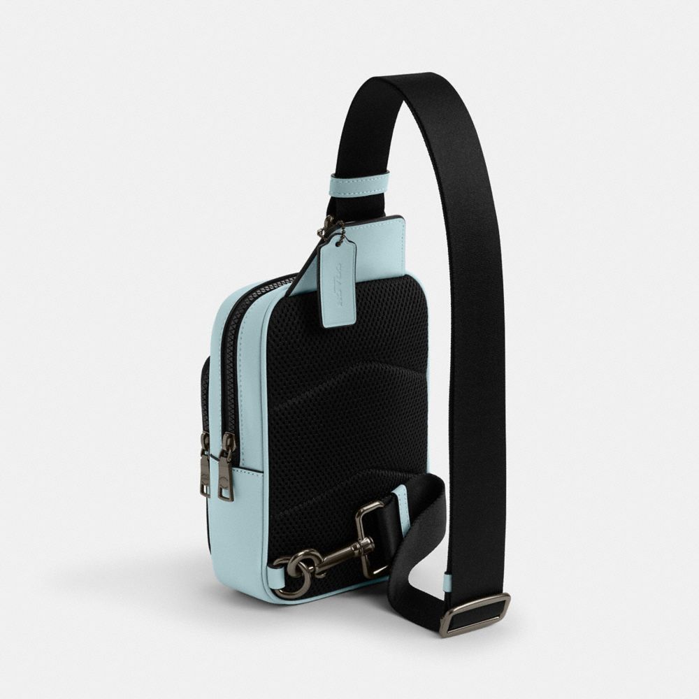 COACH®,Racer Sling Pack In Colorblock Signature Canvas,Multi Color,Angle View