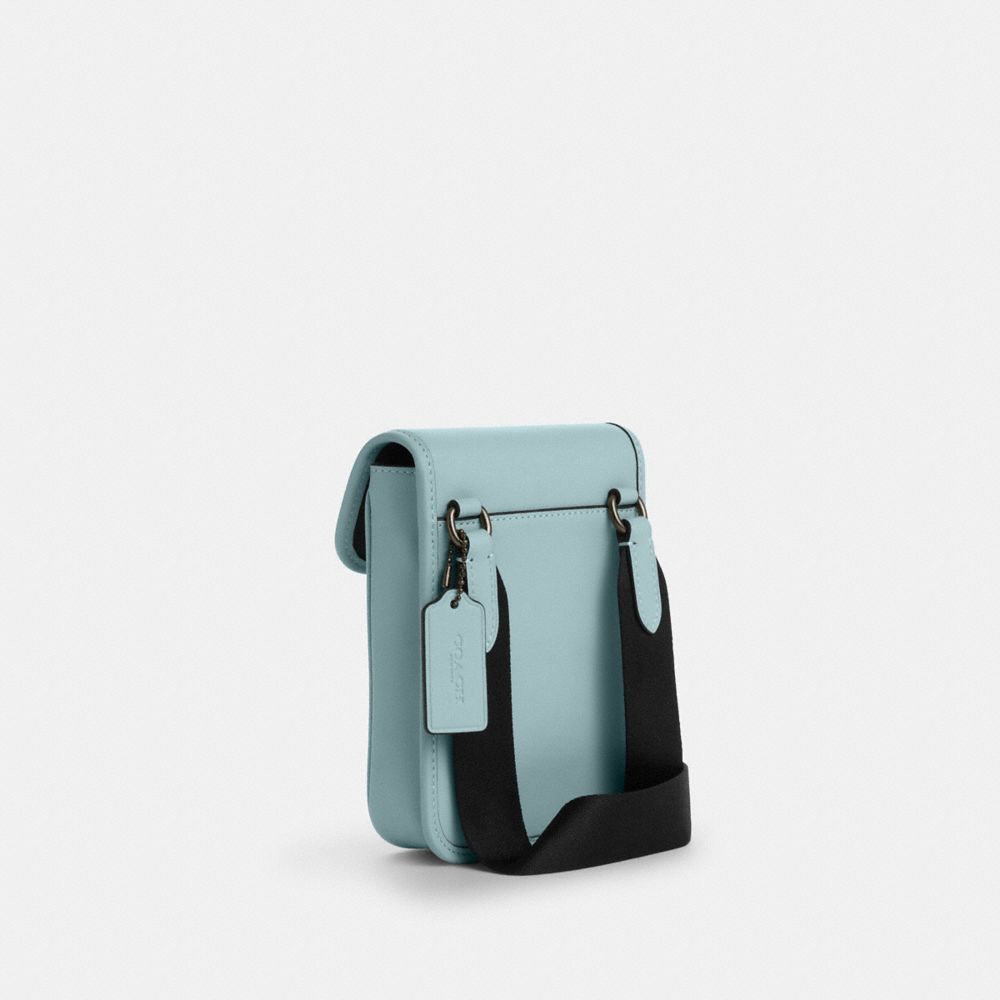 COACH®,レーサー フォーン クロスボディ バッグ,斜め掛け&ボディバッグ,ﾗｲﾄ ﾌﾞﾙｰ