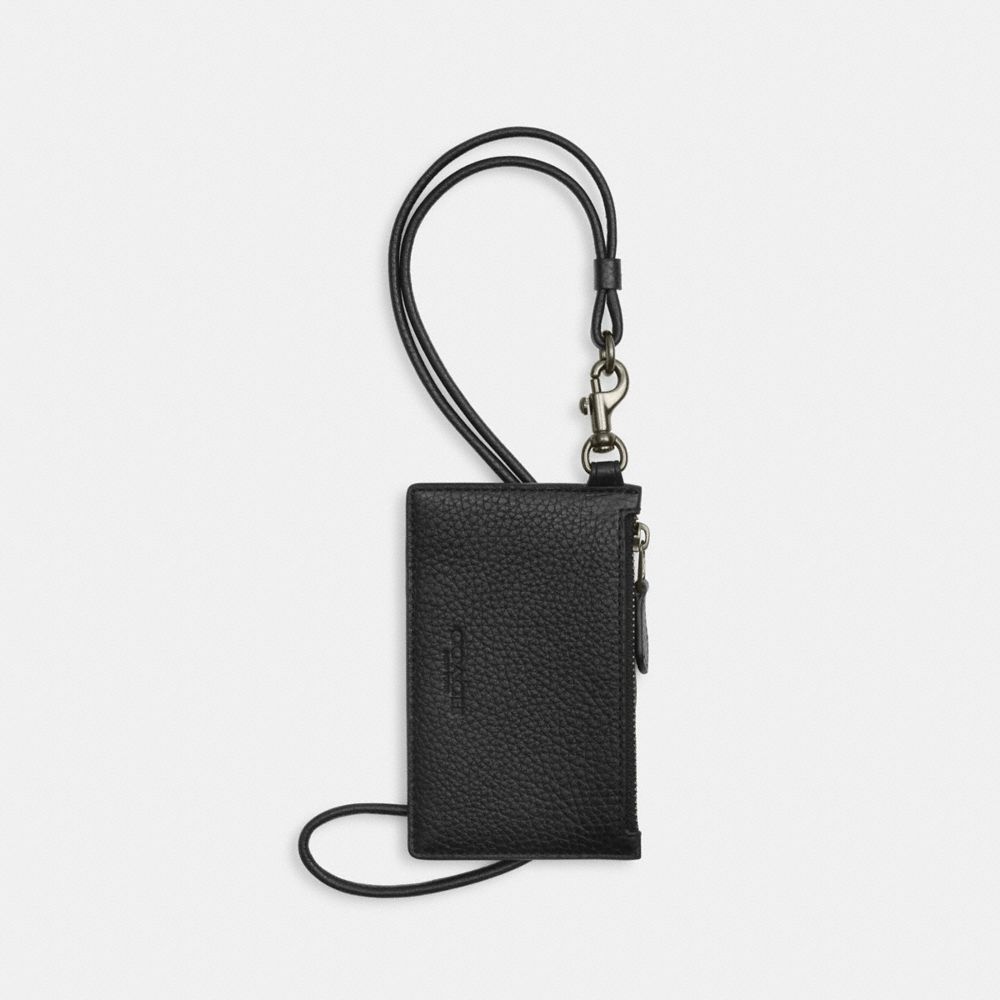 COACH®,Zip Lanyard Card Case,,Front View