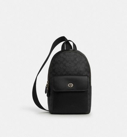 Turnlock Sling Pack In Signature Canvas