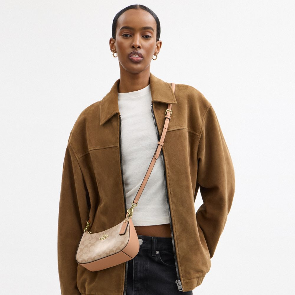COACH®,Teri Mini Crossbody Bag In Signature Canvas,