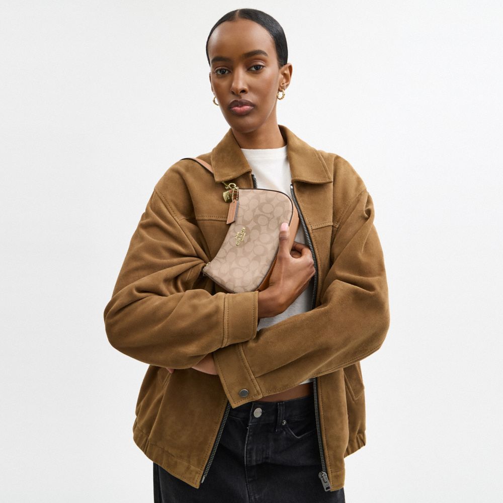 COACH®,Teri Mini Crossbody Bag In Signature Canvas,,Detail View