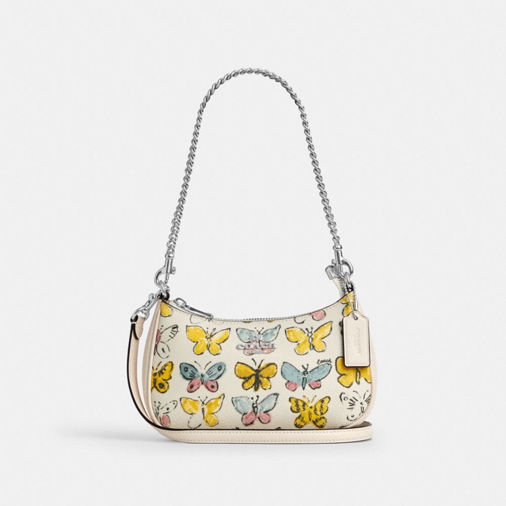 COACH®,Teri Mini Crossbody Bag With Butterfly Print,,Front View