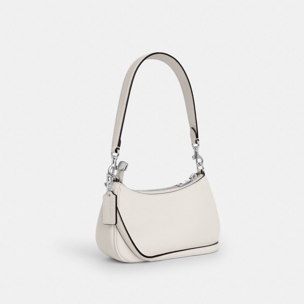 COACH®,Teri Mini Crossbody Bag With Floral Applique,,Angle View