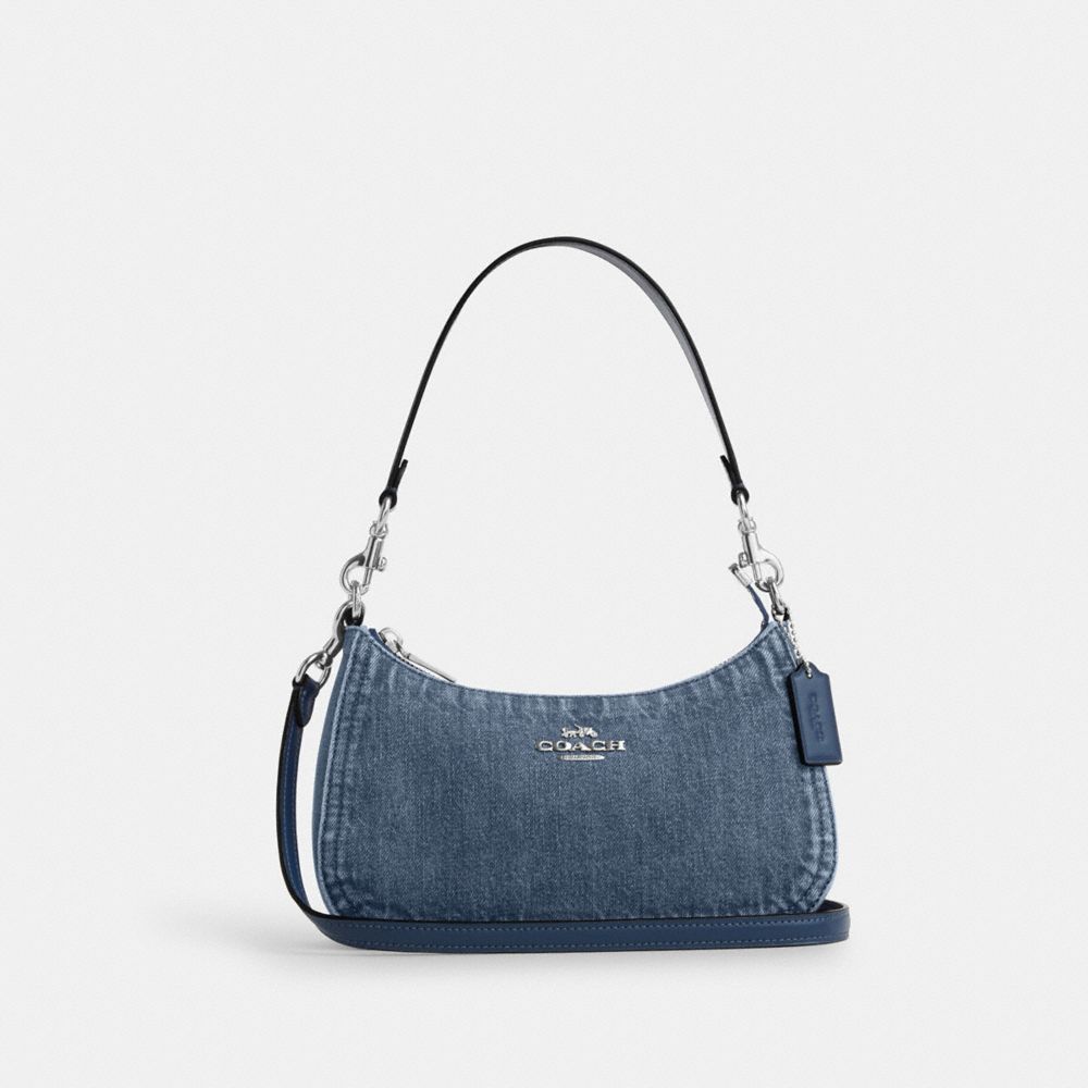 COACH®,Teri Shoulder Bag,Navy,Front View