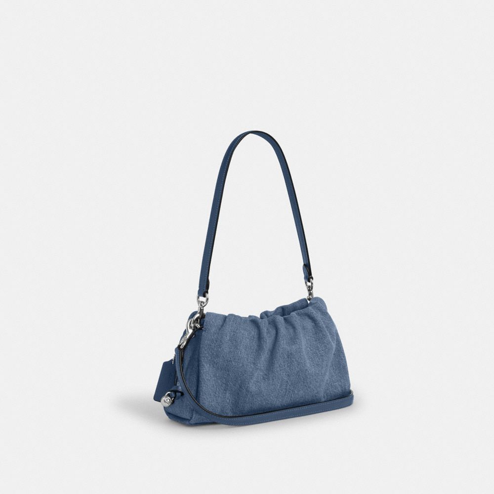 COACH®,Denim,Argent/Indigo,Angle View