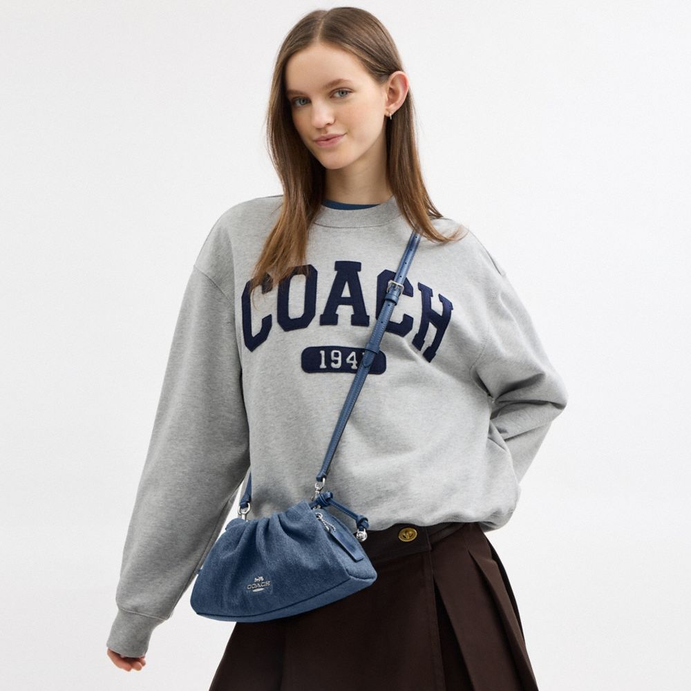 COACH®,Denim,Argent/Indigo,Detail View
