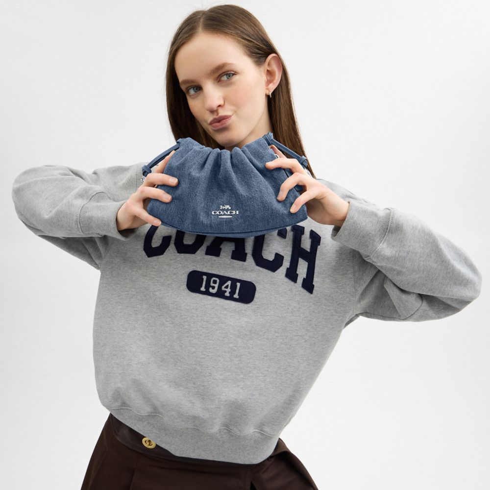 COACH®,Denim,Argent/Indigo,Detail View