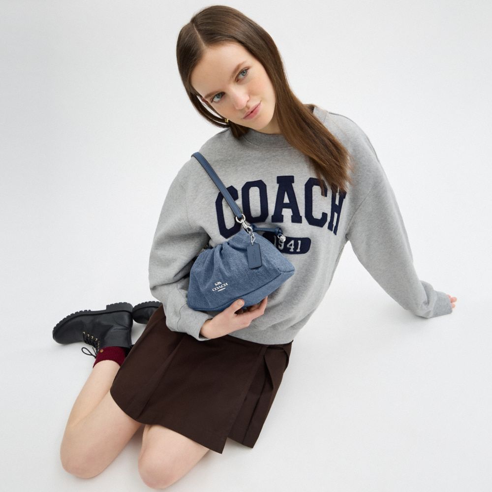 COACH®,Denim,Argent/Indigo,Detail View