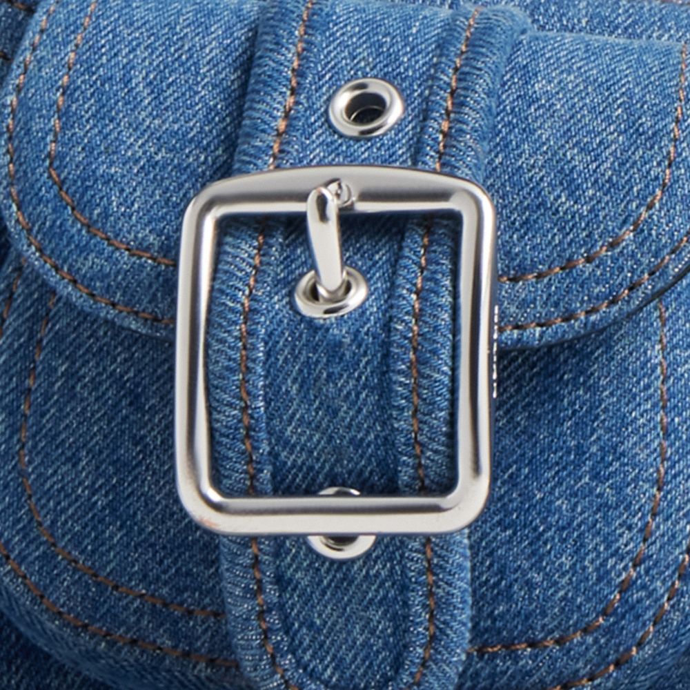 COACH®,SAC ASHTON,Denim,Argent/Indigo