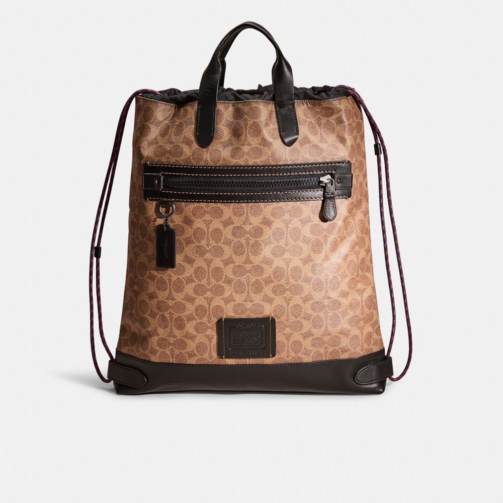 Coach Restored Academy Drawstring Backpack In Signature Canvas