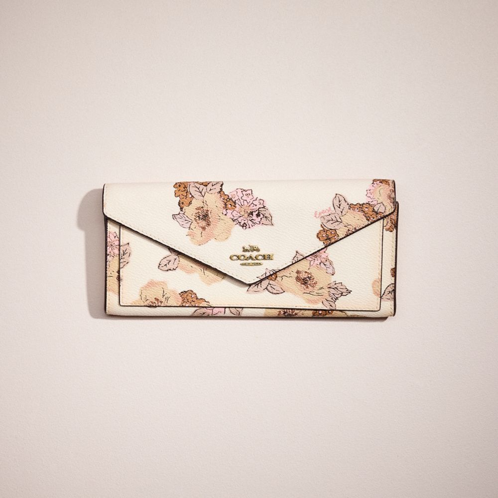 Coach floral bouquet wallet new arrivals