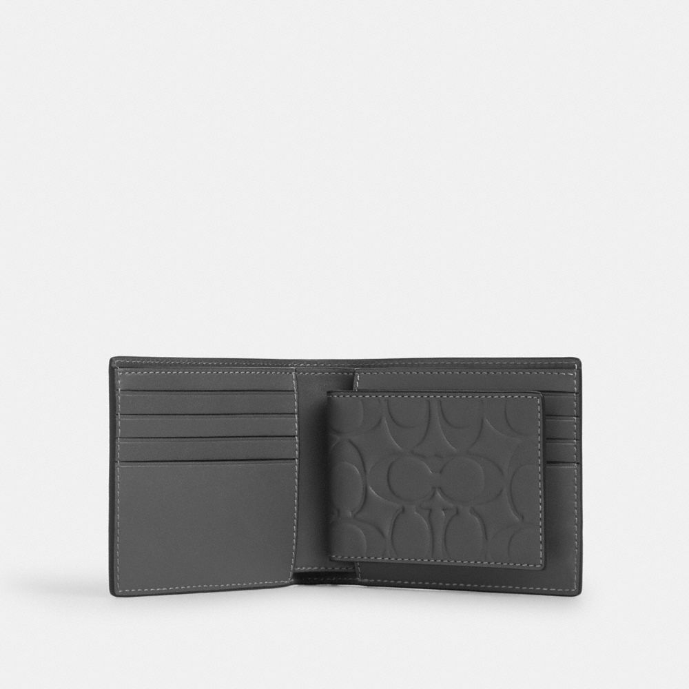 COACH®,3-IN-1 ウォレット・ヴァーシティ モチーフ,ﾁｬｺｰﾙ