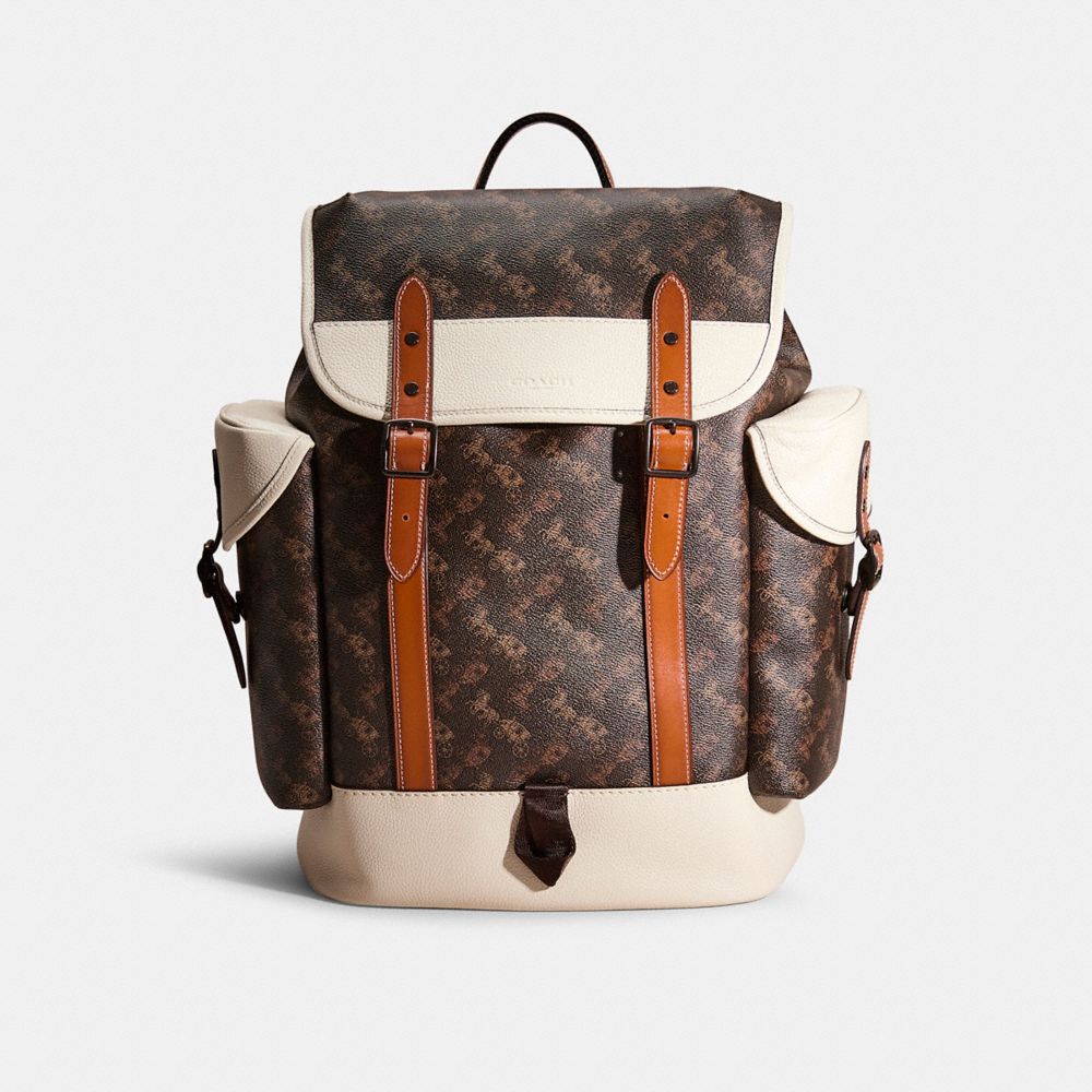Coach Restored Hitch Backpack With Horse And Carriage Print