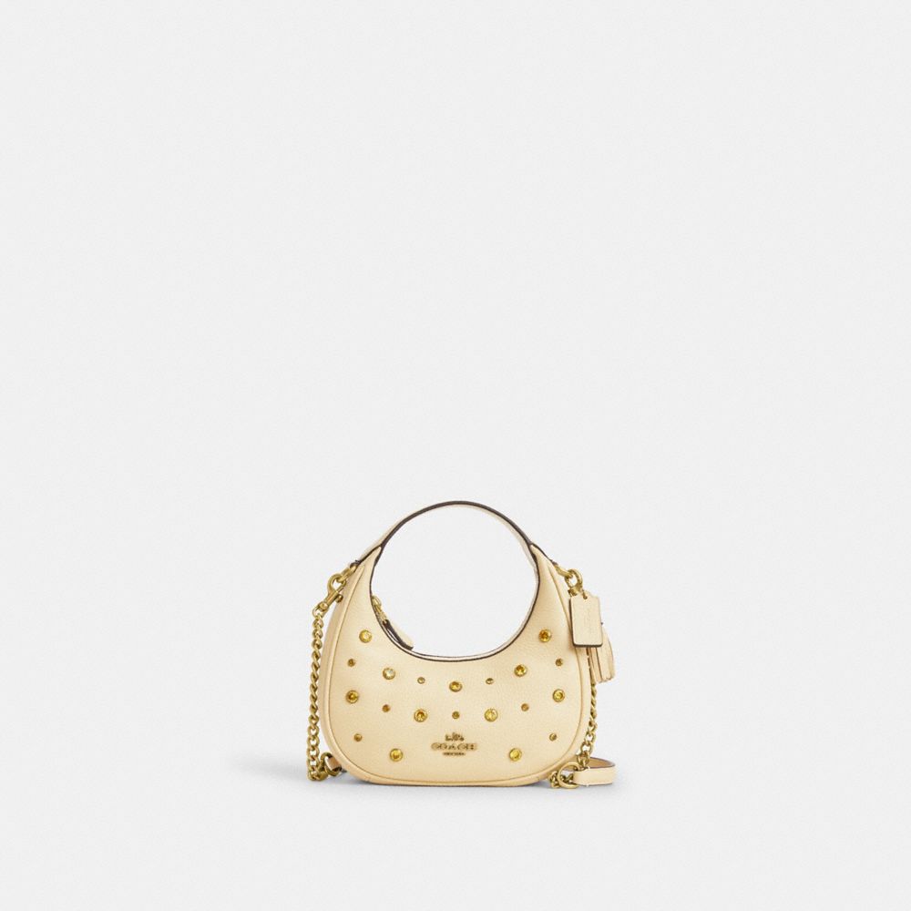 COACH®,Carmen Mini Crossbody Bag With Crystal,,Front View