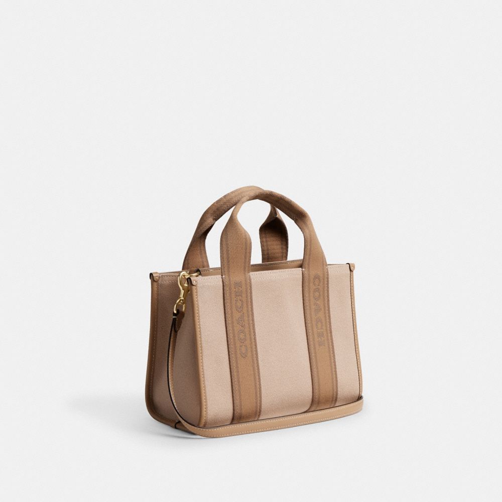 COACH®,la toile,B4/Naturel Foncé Multi,Angle View