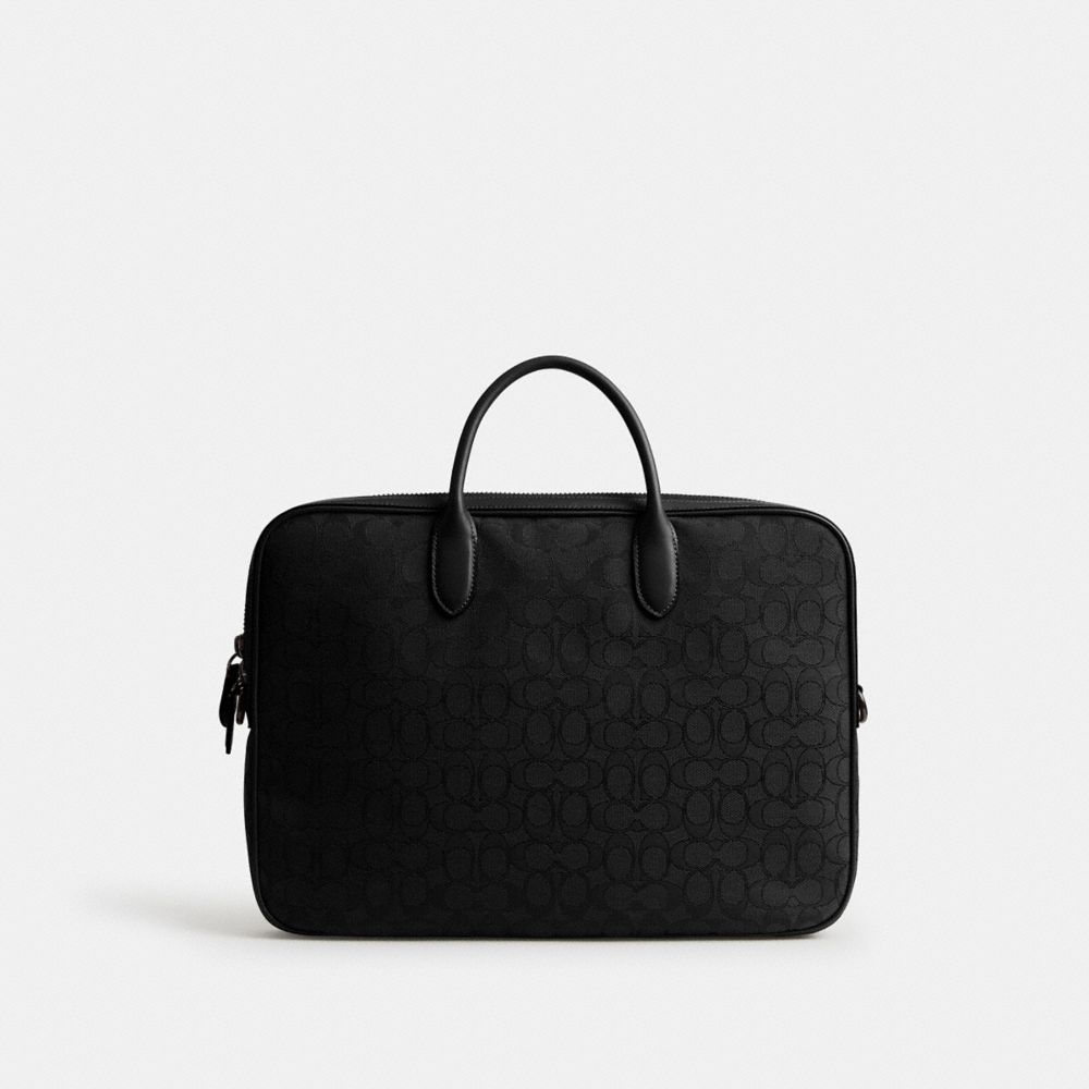 COACH THEO WORK BAG IN SIGNATURE JACQUARD 