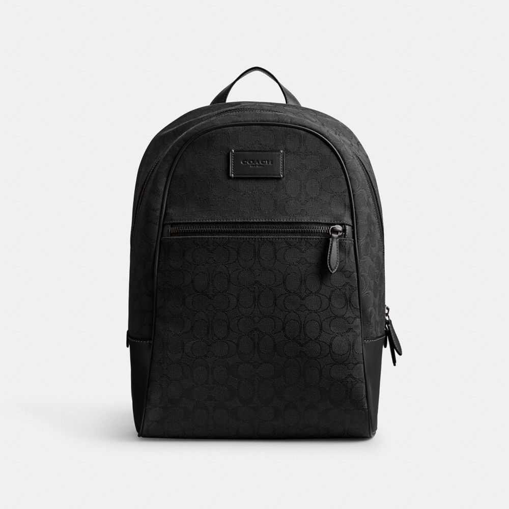 COACH®,Theo Backpack In Signature Jacquard,,Front View image number 0