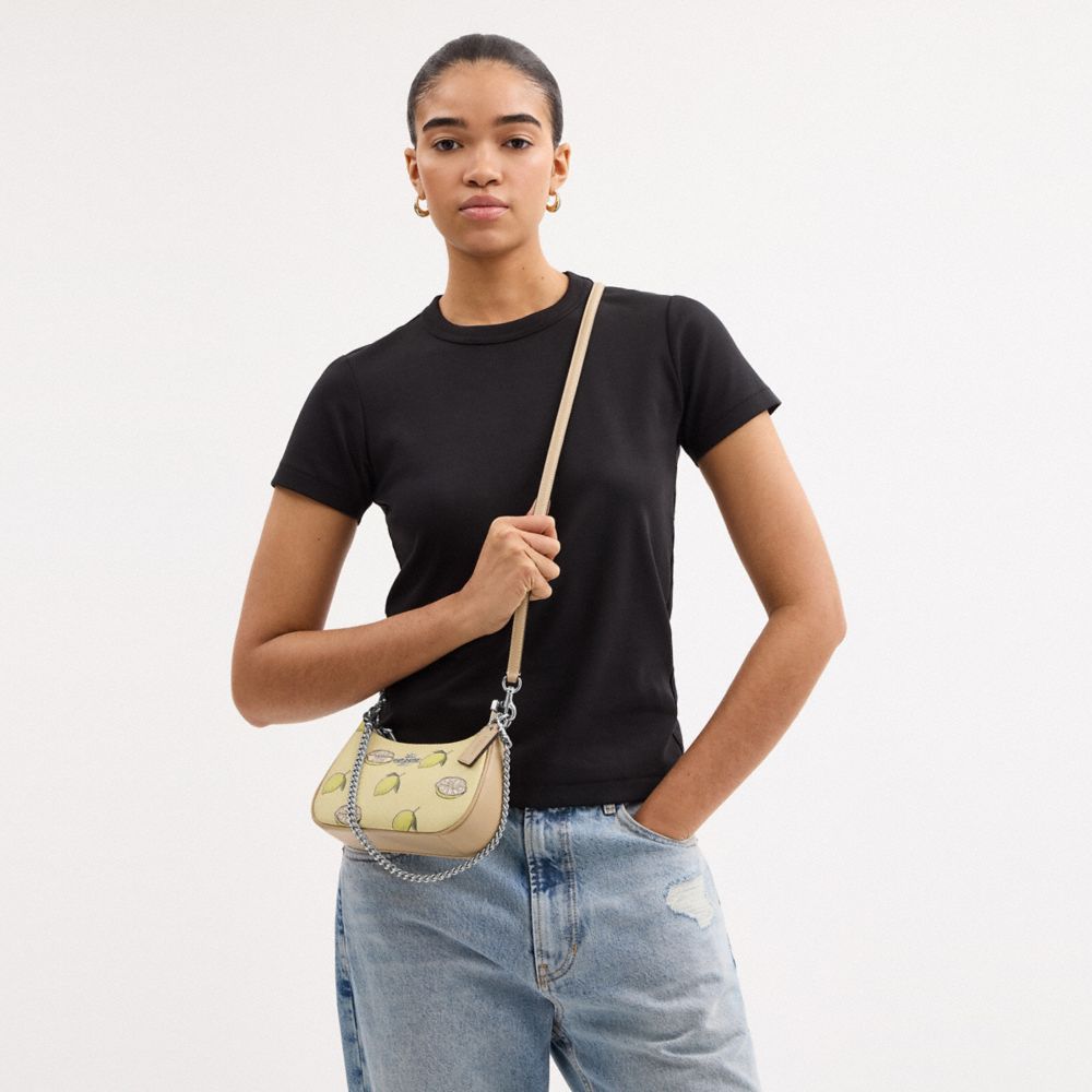 COACH®,Teri Mini Crossbody Bag With Lemon Print,