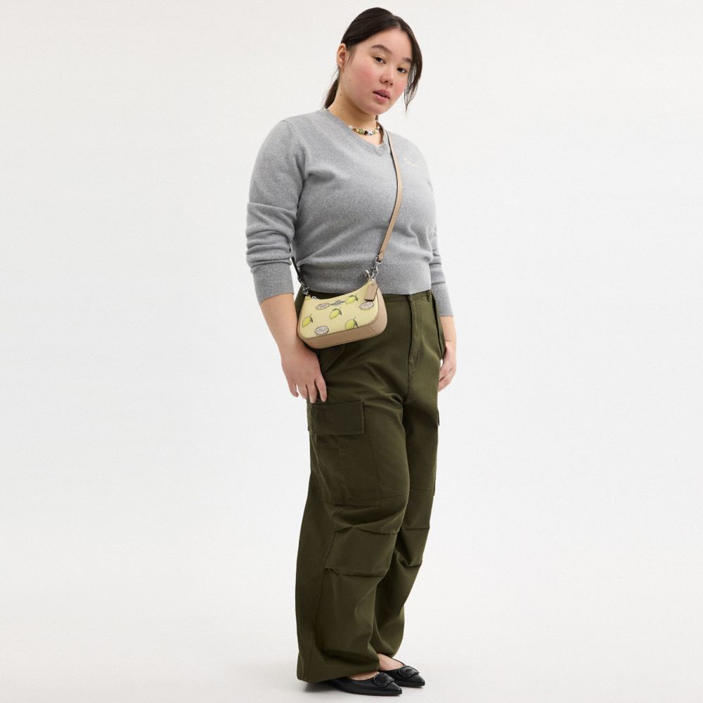 COACH®,Teri Mini Crossbody Bag With Lemon Print,