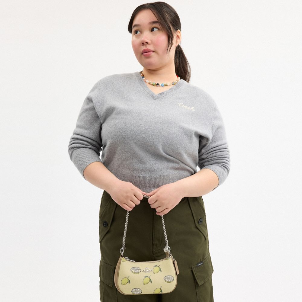 COACH®,Teri Mini Crossbody Bag With Lemon Print,,Detail View