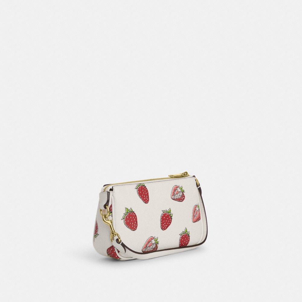 COACH®,Nolita 19 With Strawberry Print,,Angle View