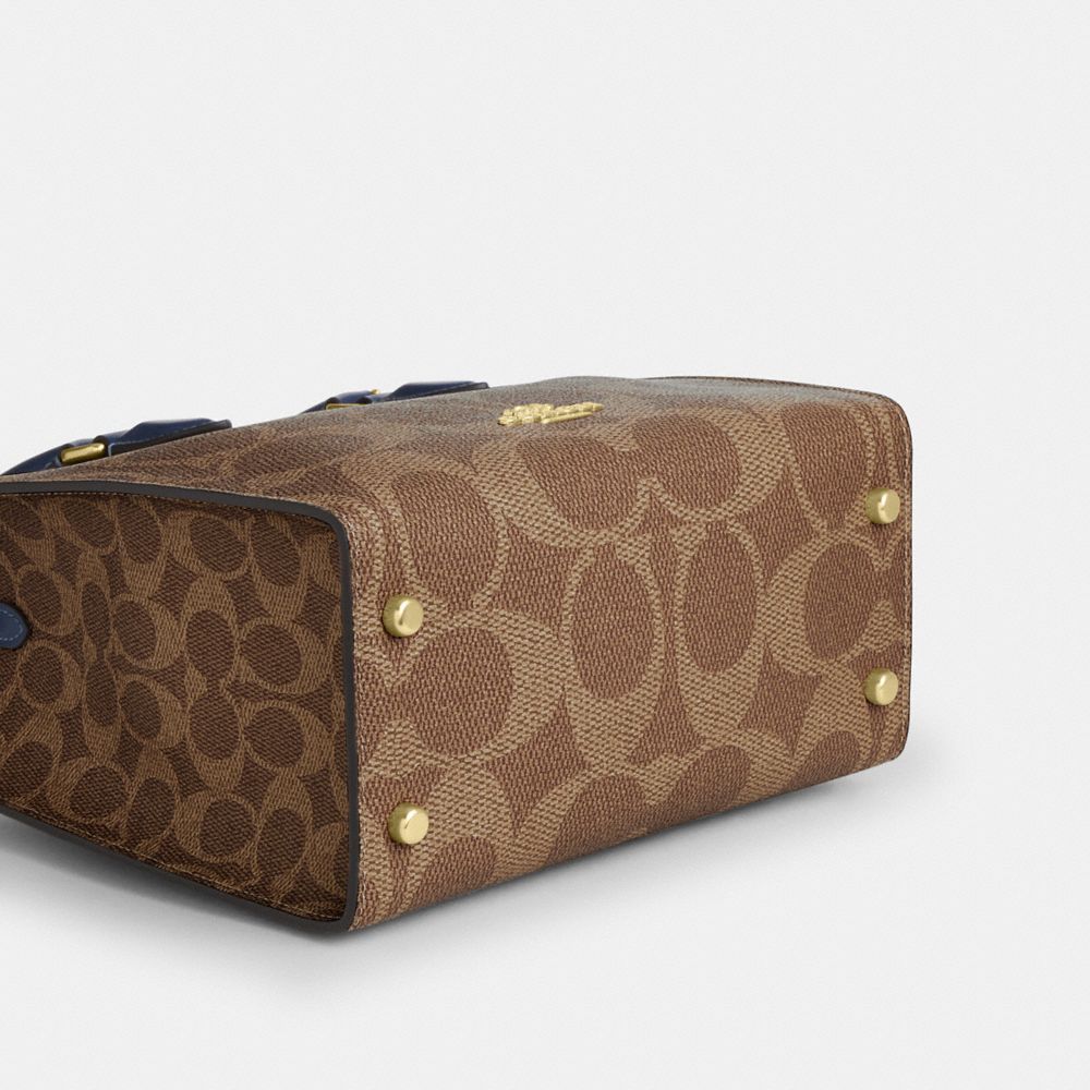 COACH®,Maggie Small Tote Bag In Signature Canvas,Satchel,Casual,,Outsole View
