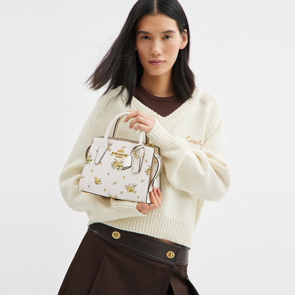 COACH®,Andrea Carryall Bag With Floral Print,,Detail View
